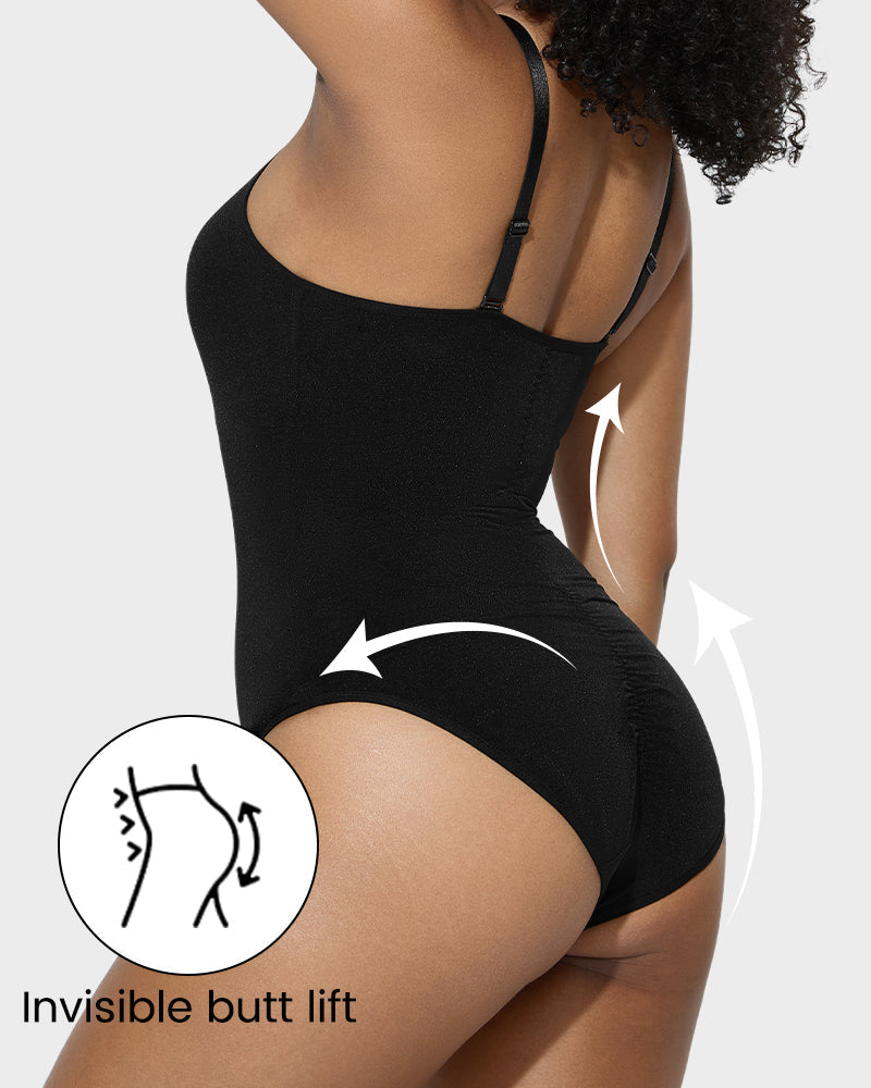 Criss-Cross Mesh Sculpting Bodysuit - FirmaSculpt