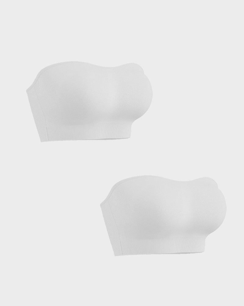 Non-Slip Seamless Strapless Bandeau Bra - FirmaHold