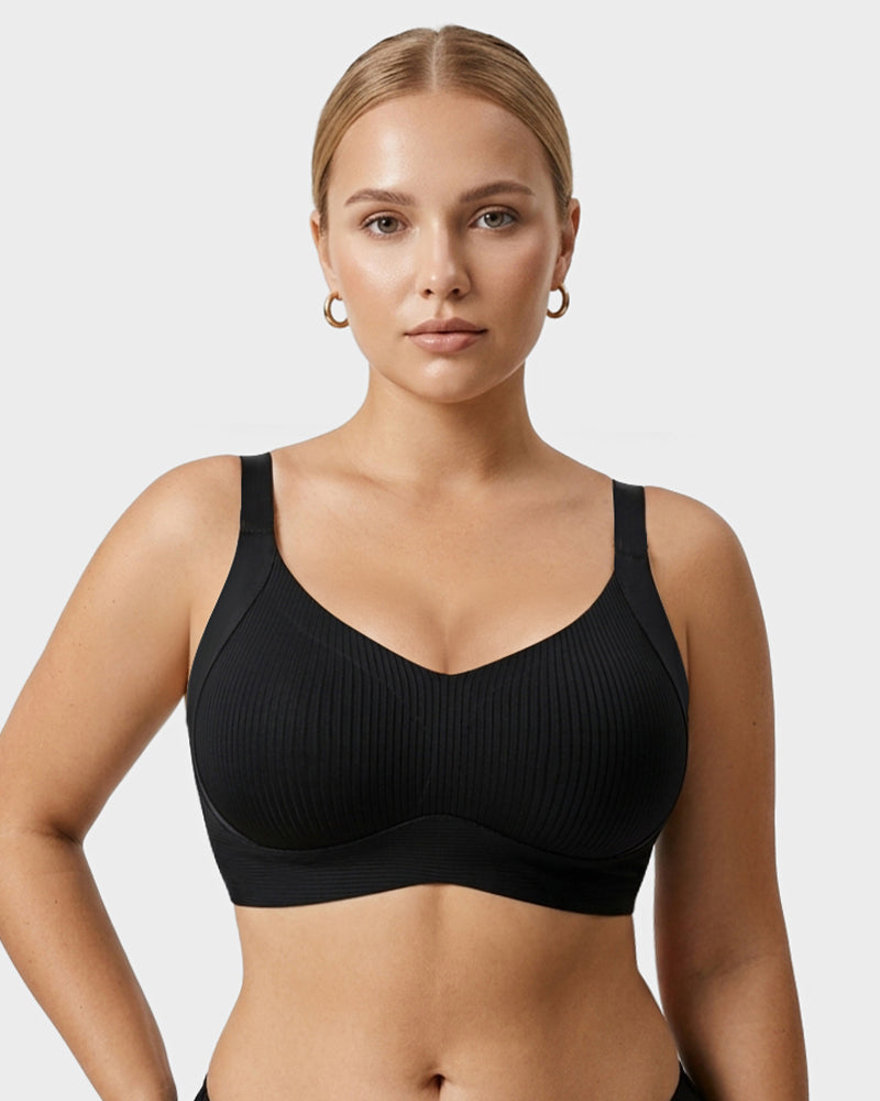 Ribbed Wireless Everyday Lift Bra 3-Pack - FirmaSoft