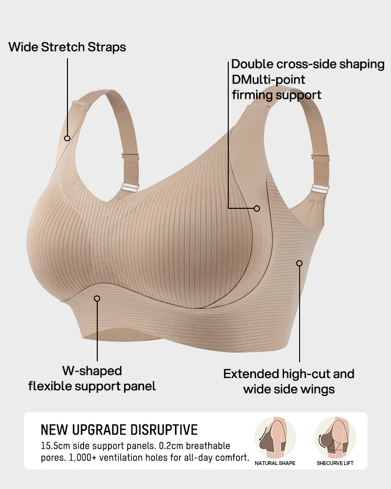 Ribbed Wireless Everyday Lift Bra 3-Pack - FirmaSoft