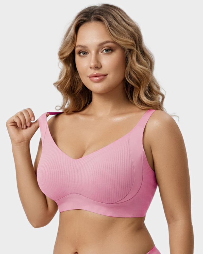Ribbed Wireless Everyday Lift Bra 3-Pack - FirmaSoft