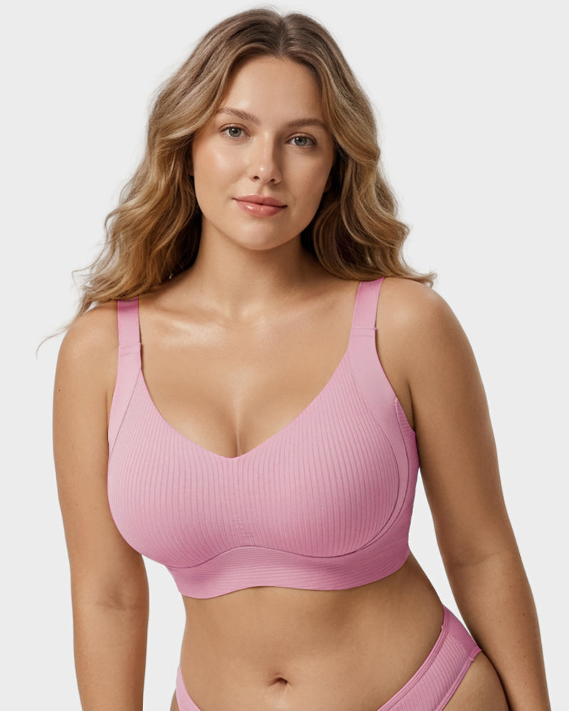Ribbed Wireless Everyday Lift Bra 3-Pack - FirmaSoft