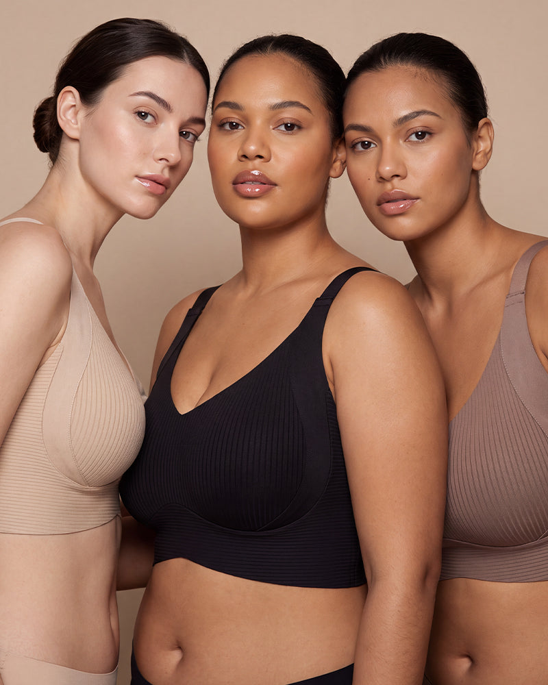Ribbed Wireless Everyday Lift Bra 3-Pack - FirmaSoft