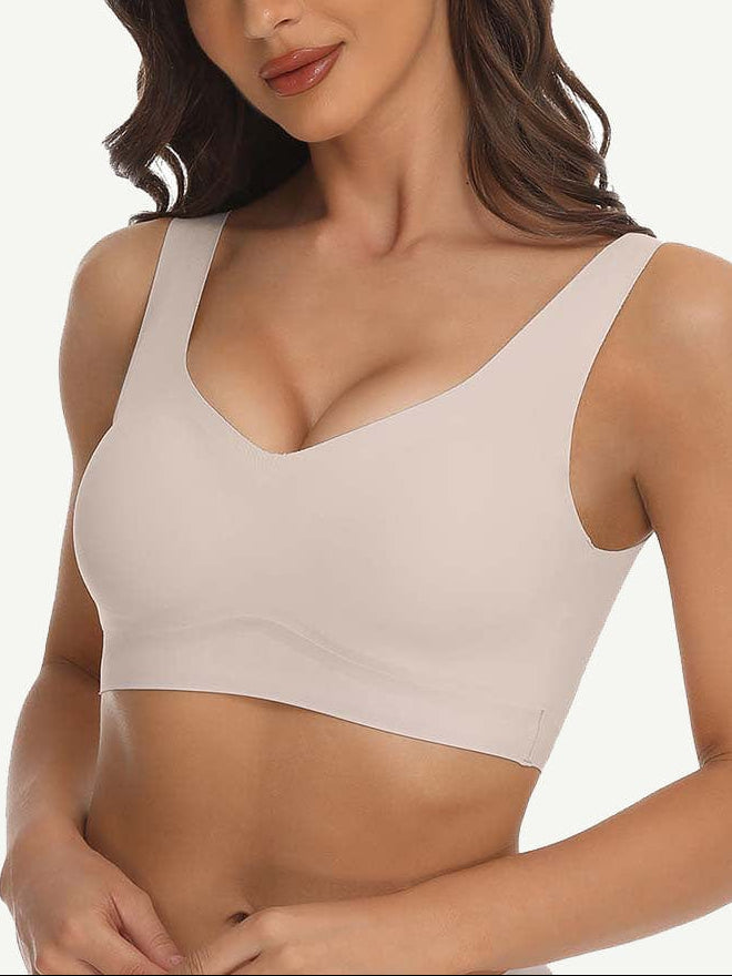 Soft-Touch Smoothing Fabric Non-Wired Bra with Adjustable Straps - FirmaSoft