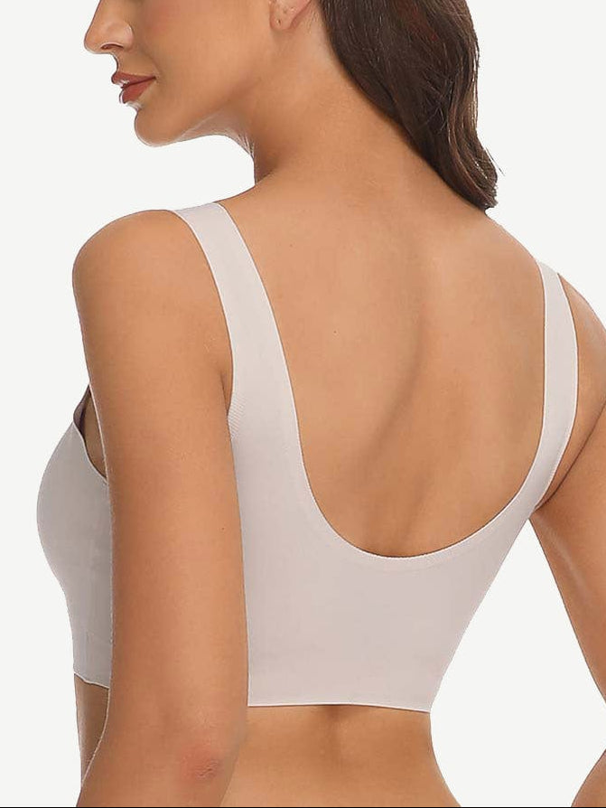 Soft-Touch Smoothing Fabric Non-Wired Bra with Adjustable Straps - FirmaSoft