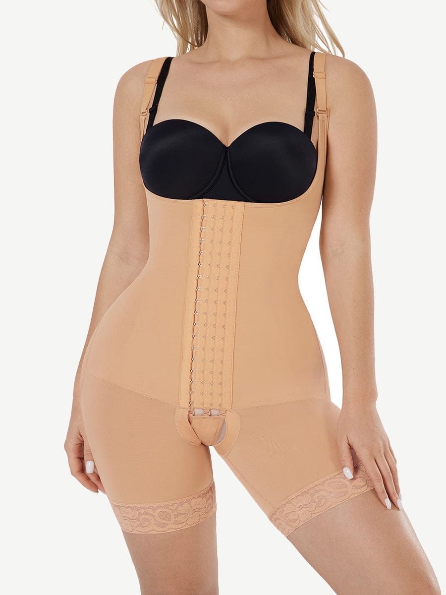Post-Surgical Full Body Compression Shapewear with Adjustable Buckles - FirmaHold