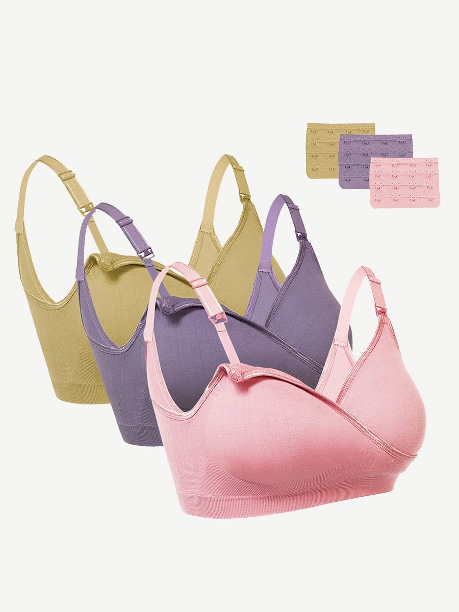 Seamless Adjustable Nursing Bra 3 Pack - FirmaActive