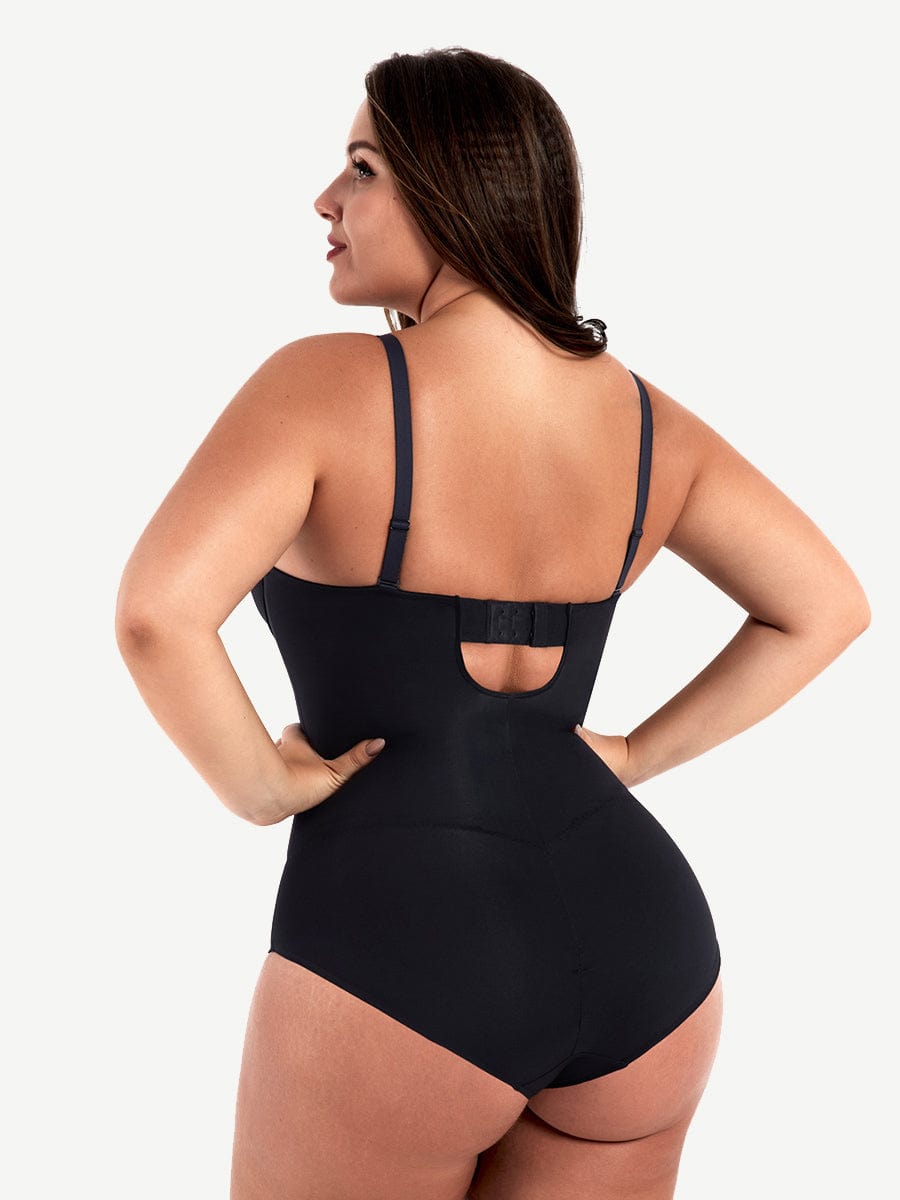 Fancy Cupped Shaping Bodysuit with Underwire Bra - FirmaHold