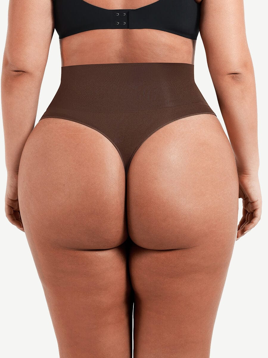 Seamless Instant Smooth Tummy Control Thong Panties - FirmaSmooth