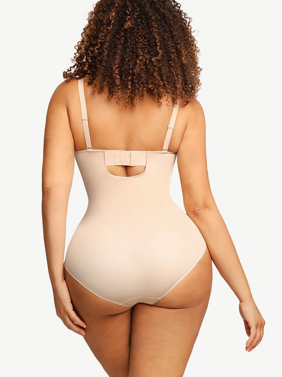 Fancy Cupped Shaping Bodysuit with Underwire Bra - FirmaHold