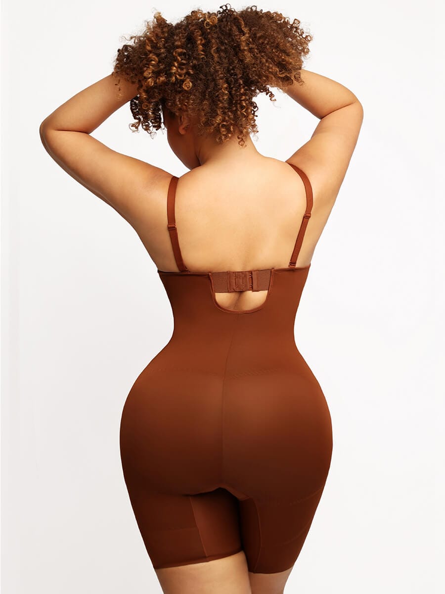 Back Smoothing Underwire Push Up Strapless Shaping Jumpsuit - FirmaSculpt