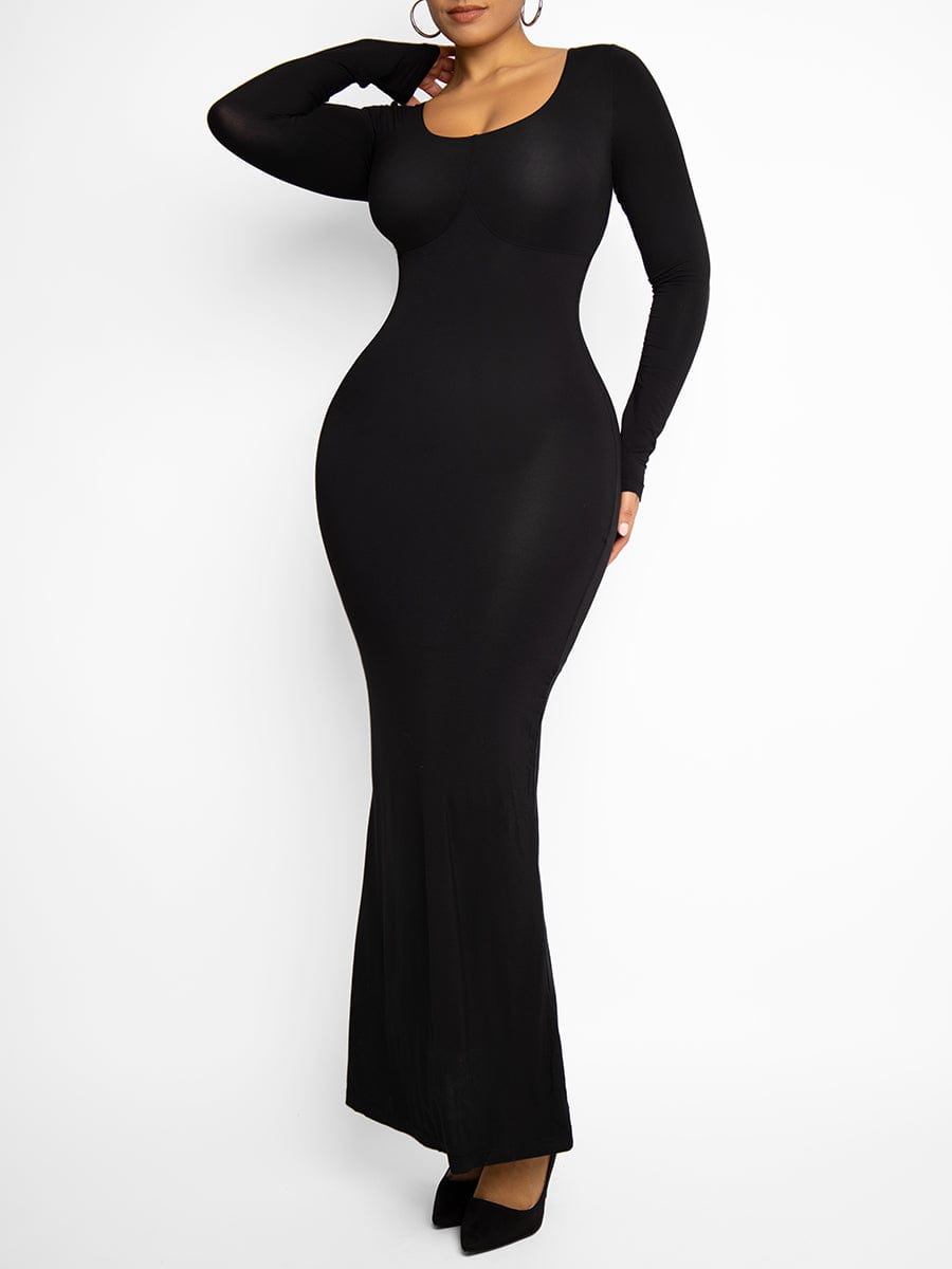 Light Shaping Abdomen Tightening Maxi Dress - FirmaSculpt