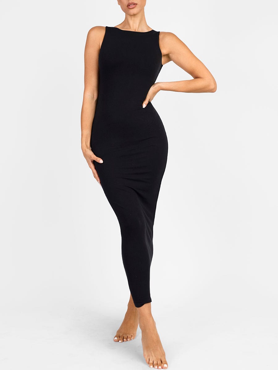 Light Support Shaping Dress with Built-in Bust and Waist Control - FirmaActive