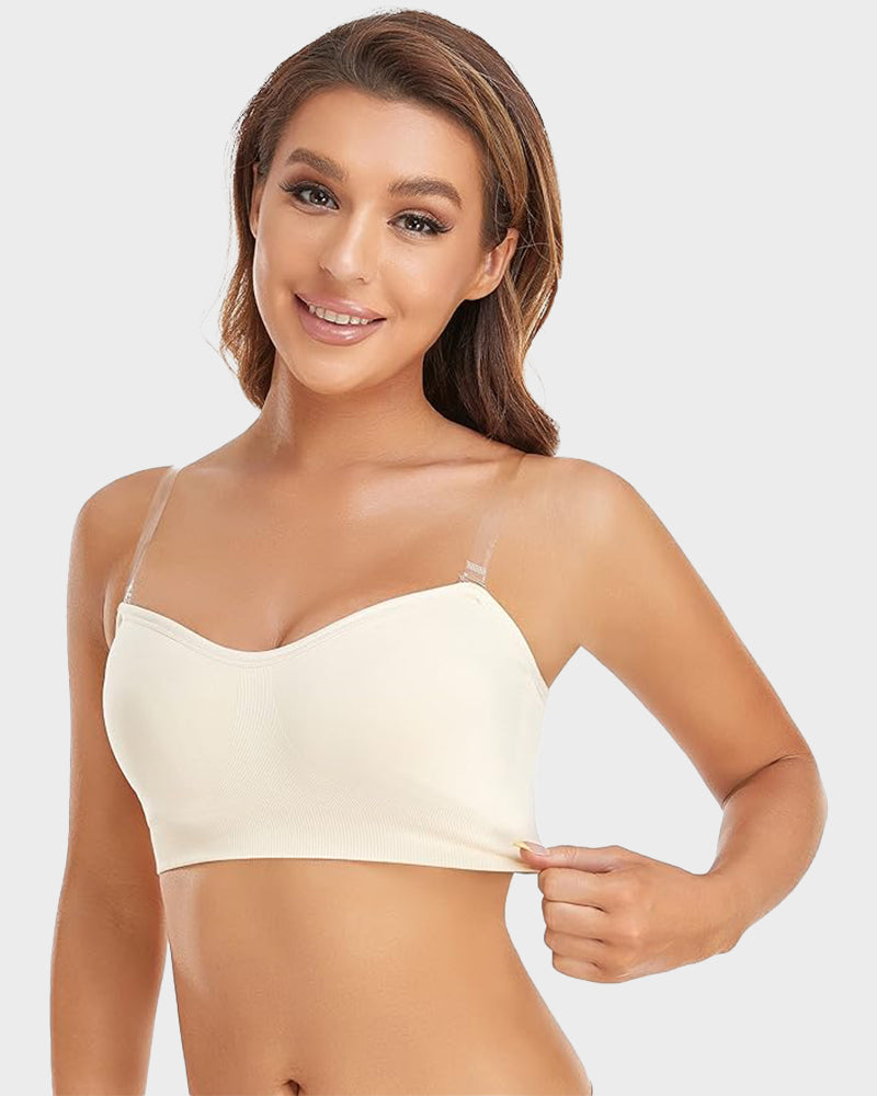 Non-Slip Seamless Strapless Bandeau Bra - FirmaHold