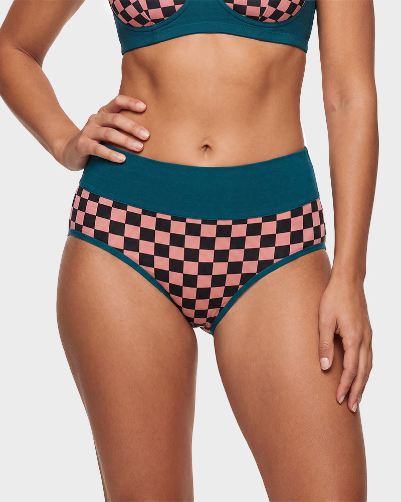 High-Waisted Cotton Briefs 5-Pack - FirmaSoft