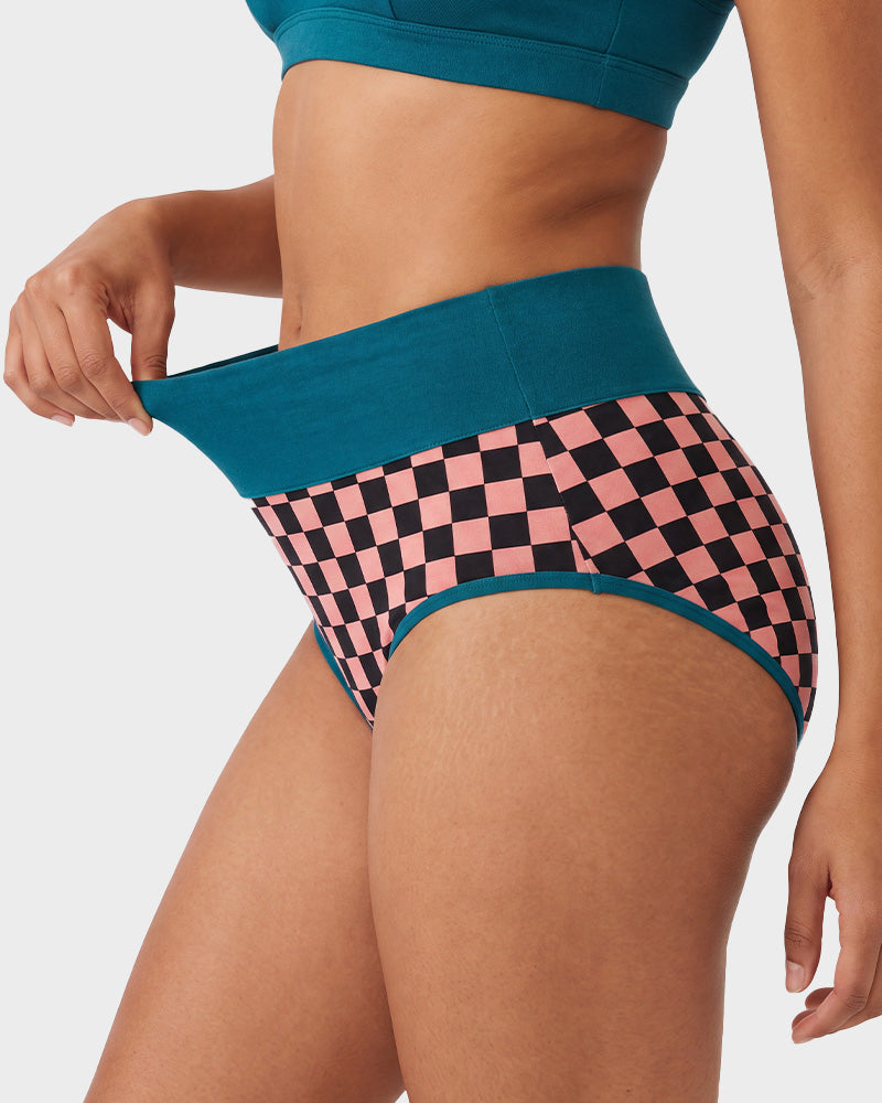 High-Waisted Cotton Briefs 5-Pack - FirmaSoft