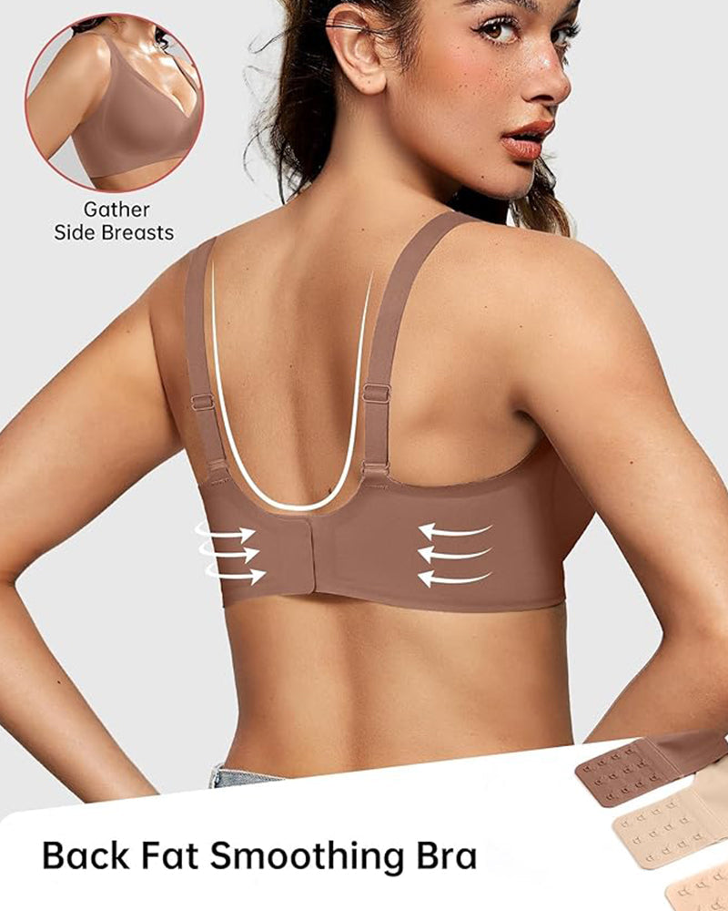 Seamless Deep-V Wireless Push-Up Bra - FirmaLift