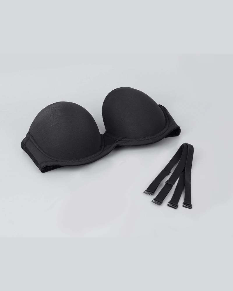 Underwire Bandeau Bra with Removable Straps - FirmFlex