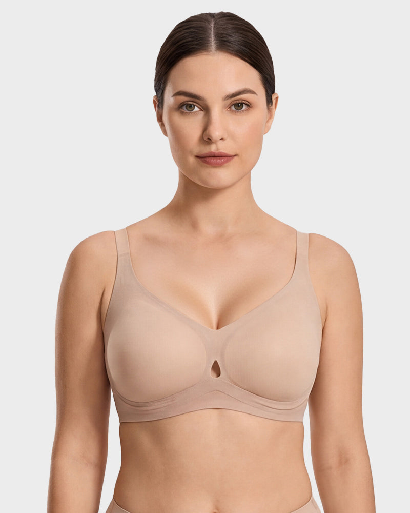 Teardrop Cutout Wireless Support Bra - FirmaLift