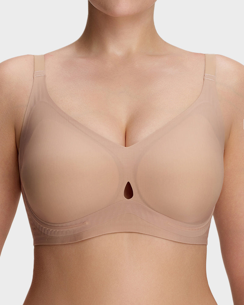 Teardrop Cutout Wireless Support Bra - FirmaLift
