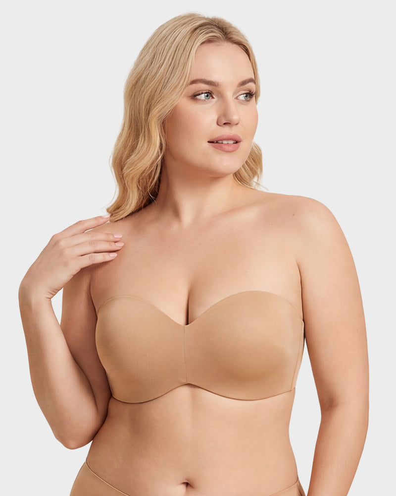 Stay-Put Strapless Support Bra - FirmHold