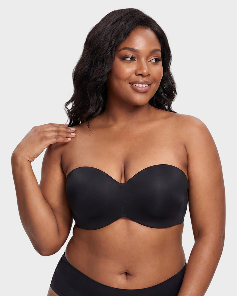 Stay-Put Strapless Support Bra - FirmHold