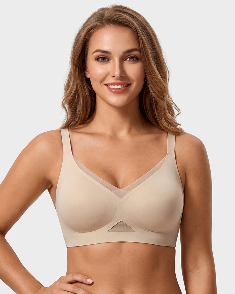 All-Day Wireless Mesh Comfort Bra - FirmaBreeze