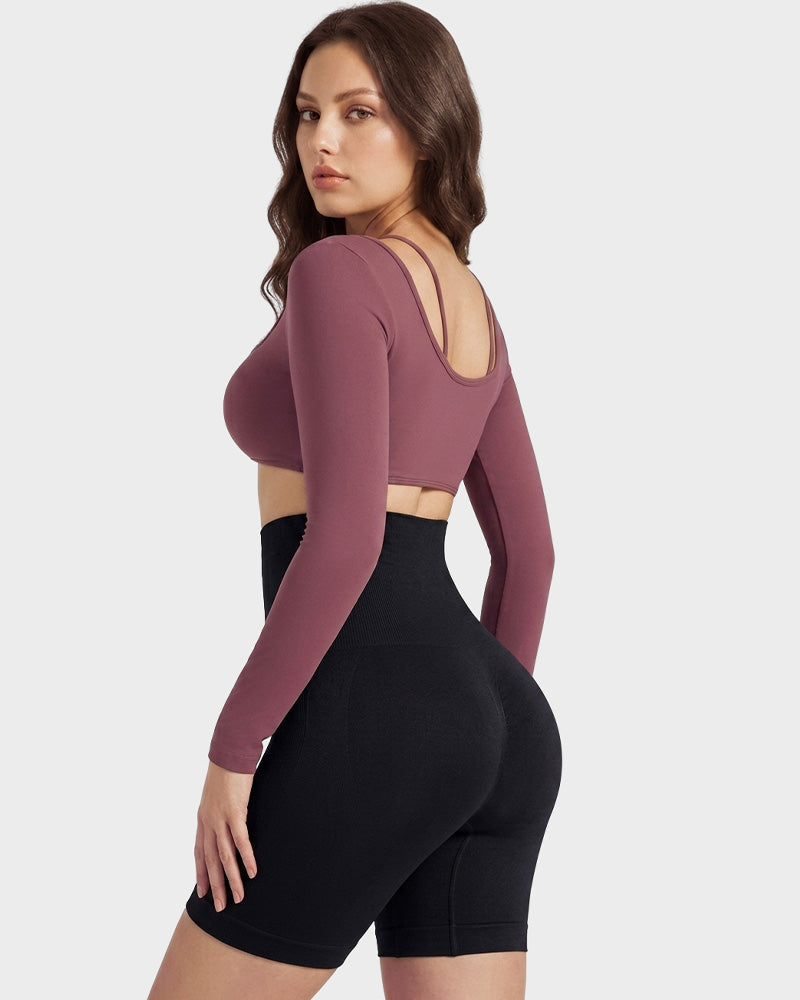 High-Waist Tummy Control Shaping Shorts - FirmaControl