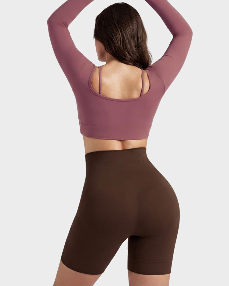 High-Waist Tummy Control Shaping Shorts - FirmaControl