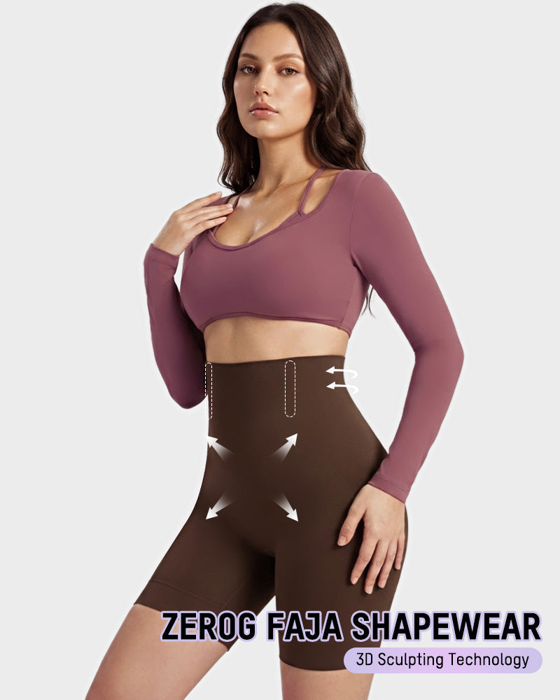 High-Waist Tummy Control Shaping Shorts - FirmaControl