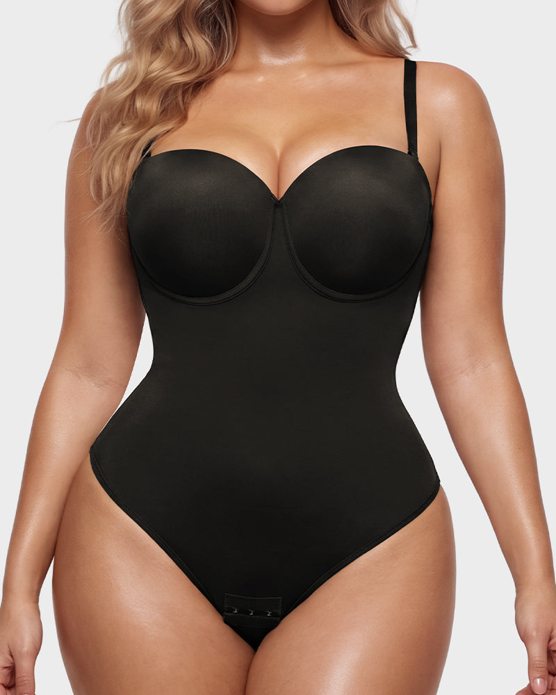 Seamless Back Lace-Up Shapewear Bodysuit - FirmaSculpt