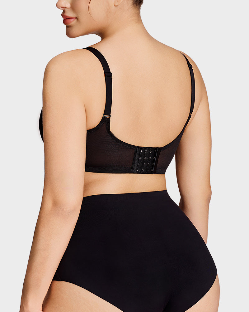Breathable Mesh Minimizer Support Bra - FirmaBreeze