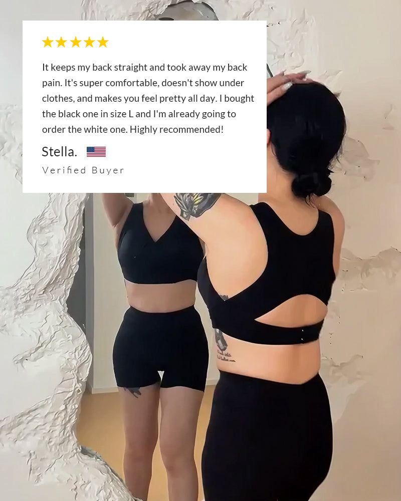 FIRMARA™ - Cross Back Front Closure Wireless Posture Support Bra