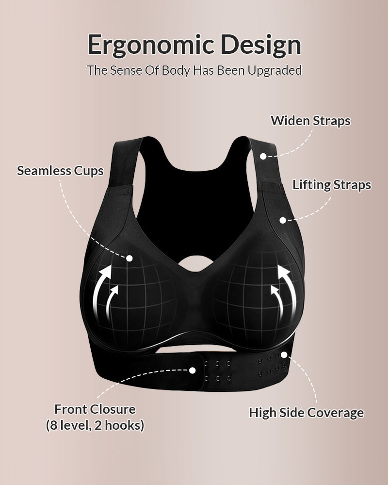 FIRMARA™ - Cross Back Front Closure Wireless Posture Support Bra