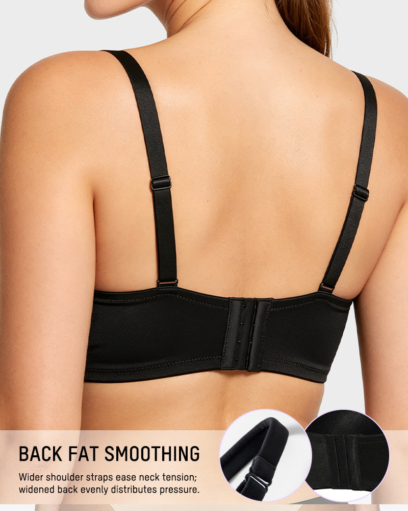 Unlined Push-Up Bra with Removable Straps - FirmaFlex