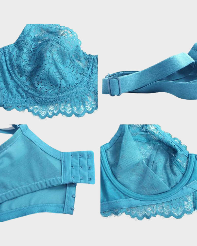 Ultra-Light Lace Underwire Push-Up Bra - FirmaLace