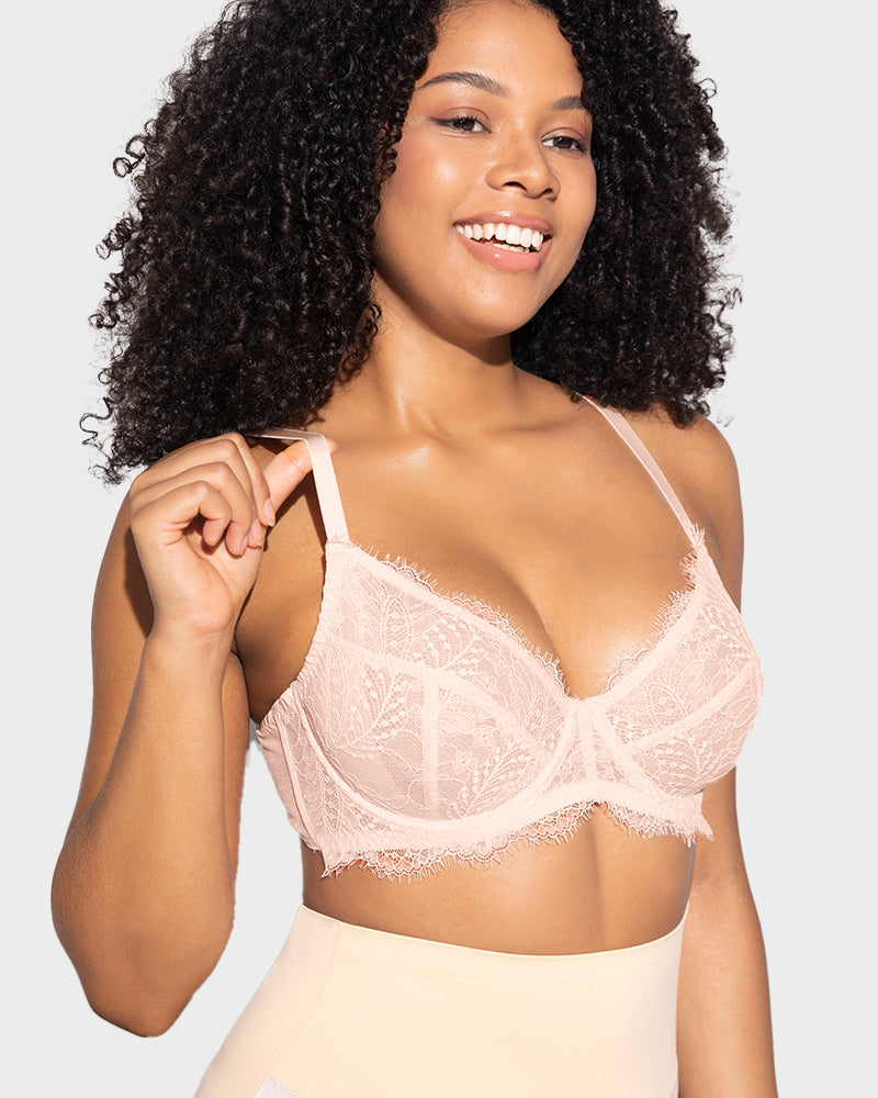 Ultra-Light Lace Underwire Push-Up Bra - FirmaLace