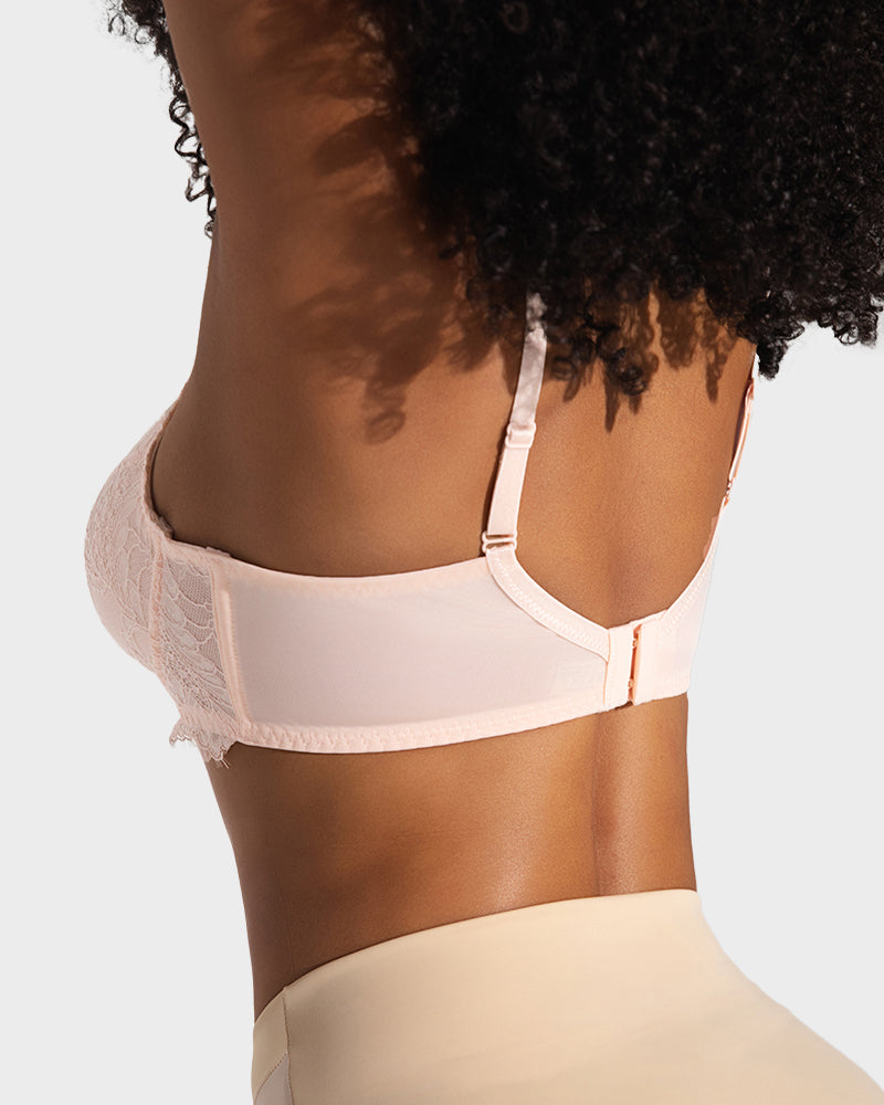 Ultra-Light Lace Underwire Push-Up Bra - FirmaLace