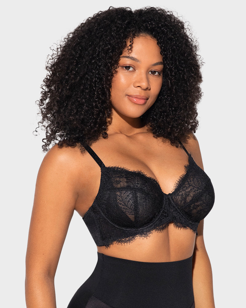 Ultra-Light Lace Underwire Push-Up Bra - FirmaLace