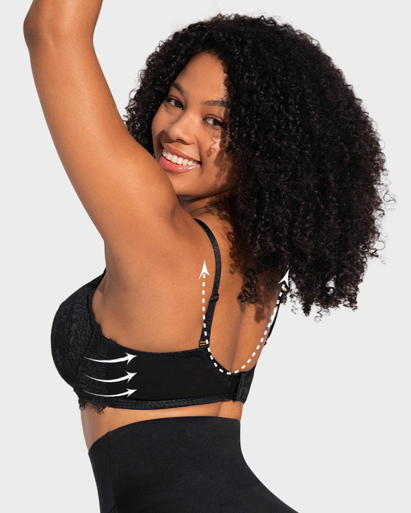 Ultra-Light Lace Underwire Push-Up Bra - FirmaLace