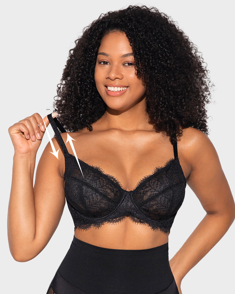 Ultra-Light Lace Underwire Push-Up Bra - FirmaLace
