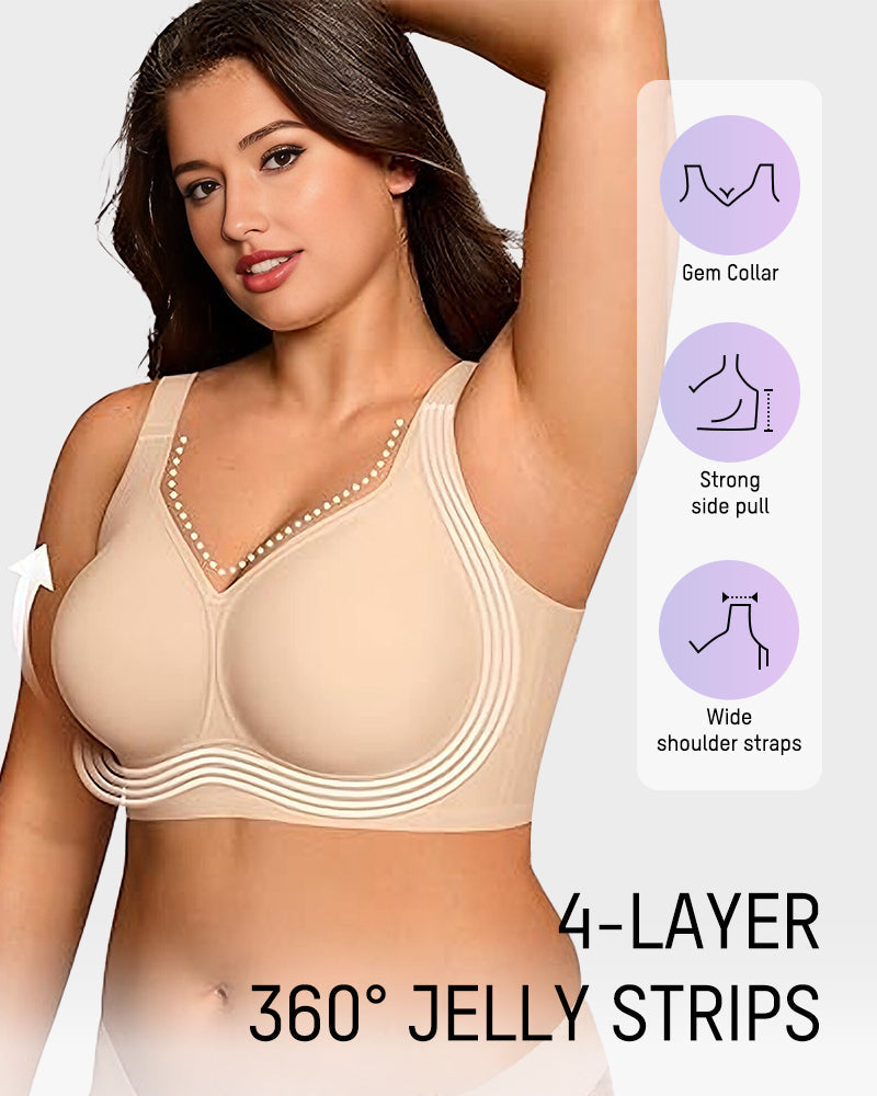 Full Coverage Wireless Jelly Smoothing Bra - FirmaLift