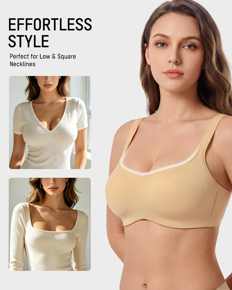Cooling Square-Neck Underwire Bra - FirmaBreeze