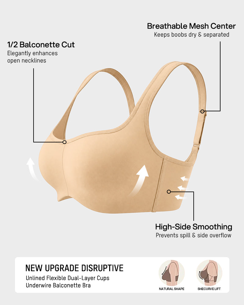 Cooling Square-Neck Underwire Bra - FirmaBreeze