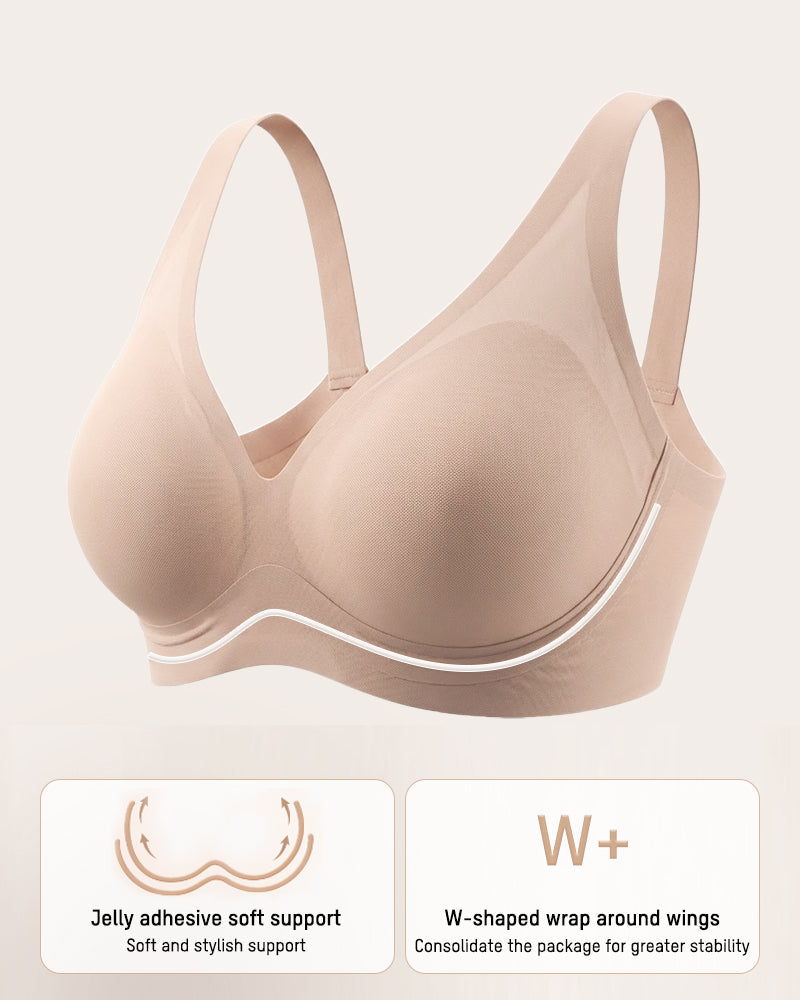 Supportive Wireless Deep-V Lift Bra - FirmaLift