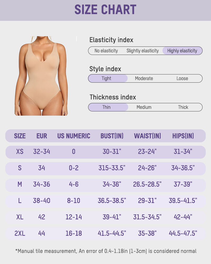 Deep-V Shaping Thong Bodysuit - FirmaSculpt