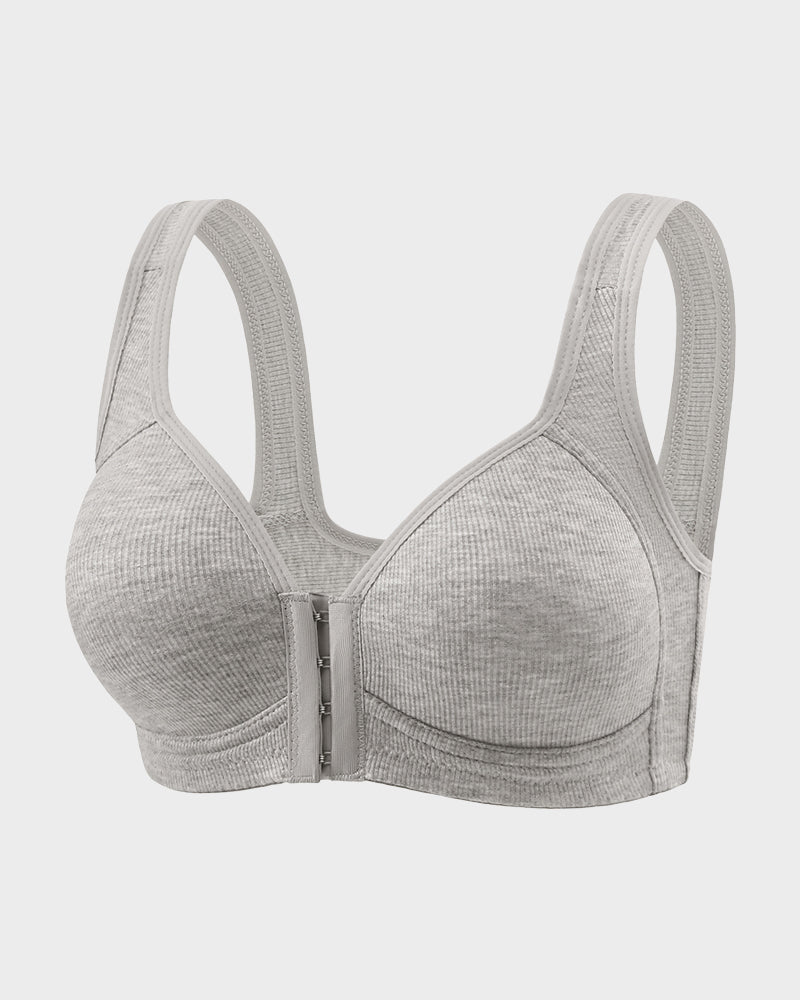 Easy-On Front Closure Wireless Support Bra - FirmaSoft