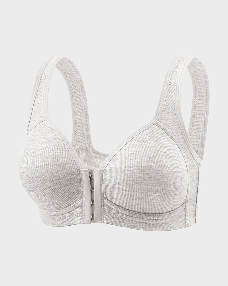 Easy-On Front Closure Wireless Support Bra - FirmaSoft