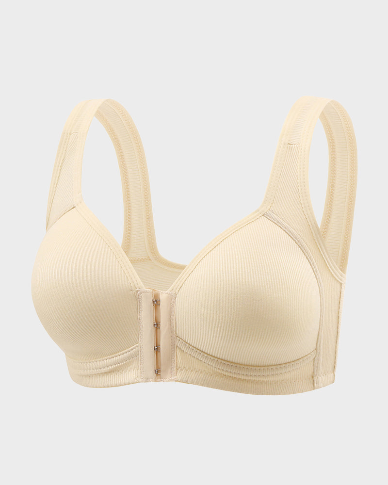Easy-On Front Closure Wireless Support Bra - FirmaSoft