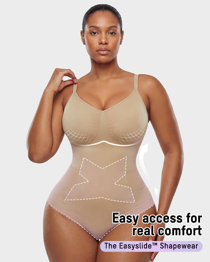 Deep-V Camisole Shaping Bodysuit - FirmaSculpt